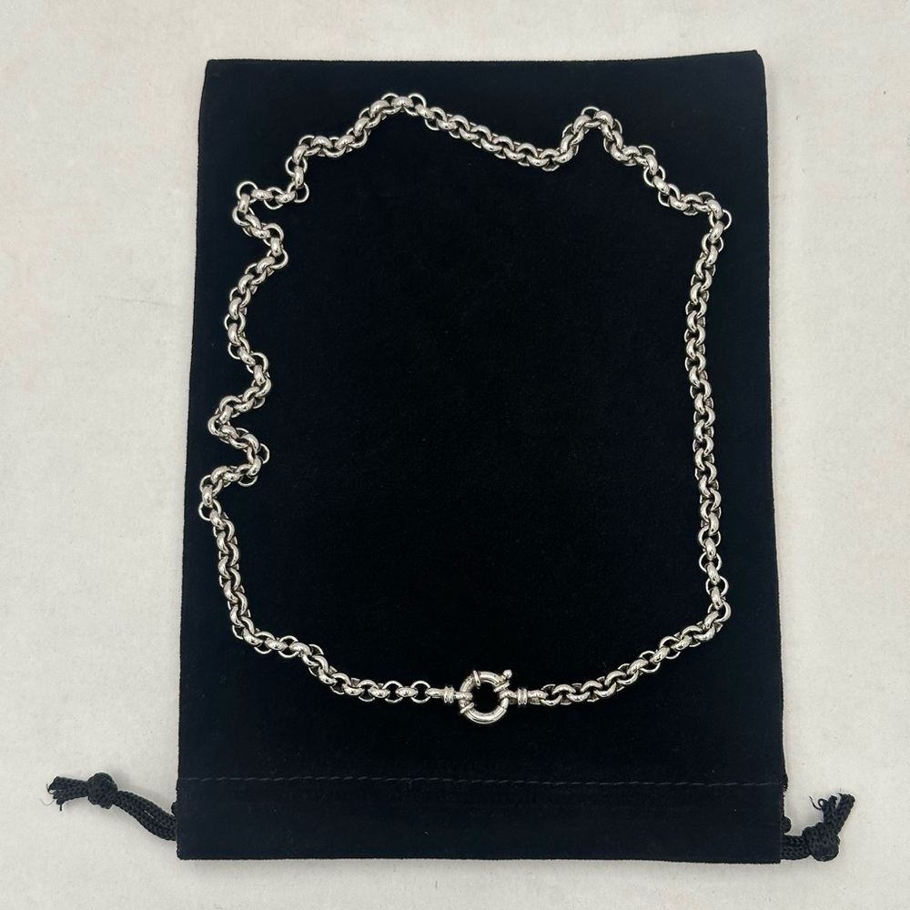 TOM WOOD Thick Rolo 925 Silver Necklace